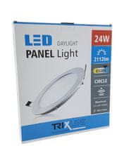 Bateriecentrum LED panel TRIXLINE 24W, kruhový vestavný 6500K