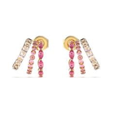 Guess Dámské pozlacené náušnice Crazy Earrings JUBE03307JWYGPKT/U