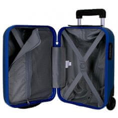 Joummabags ROLL ROAD Flex Blue, Příruční mini cestovní kufr, 40x30x20cm, 24L, 5849963