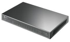 TP-Link switch 10-Port GbE PoE+, 8 GbE PoE+ Ports, 1x Gbit RJ45 Ports + 1x Gbit SFP Slots, 802.3at/af, 63W