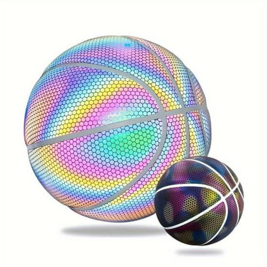 SOLFIT® Holografický Basketbalový míč, Basketball Míč (24,6 cm) | FLASHBALL