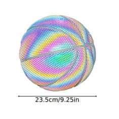 SOLFIT® Holografický Basketbalový míč, Basketball Míč (24,6 cm) | FLASHBALL