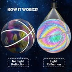 SOLFIT® Holografický Basketbalový míč, Basketball Míč (24,6 cm) | FLASHBALL