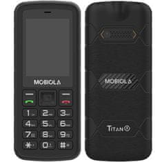 Mobiola MB500 TitanX, odolný mobilní telefon, 4G LTE připojení, černý