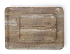 Hendi Tác servírovacís melaminovým laminátem se vzorem dřeva, HENDI, Dřevo, 240x340mm - 508916