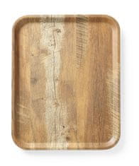 Hendi Tác servírovacís melaminovým laminátem se vzorem dřeva, HENDI, Dřevo, 330x430mm - 508879