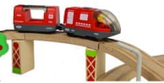 Sferazabawek Dětská souprava TREKEY RAILWAY s vagóny na baterie s tunelem 320 cm