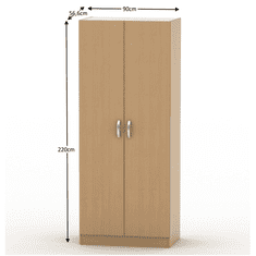 BPS-koupelny 2-dveřová skříň, buk, BETTY NEW 2 BE02-002-00