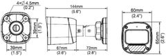 by Uniview Bullet Kit - 2x kamera IPC-B122-APF28, 1x NVR-108E2-P (UNIARCH2BULLETKIT)