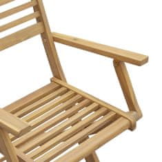 Vidaxl Skládací zahradní židle 8 ks 54,5x61,5x86,5 cm masivní akácie