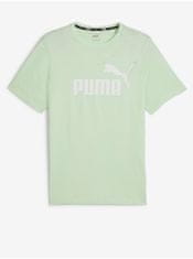 Puma Světle zelené pánské tričko Puma ESS Logo Tee S