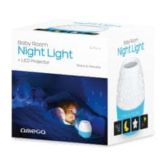 Northix Noční světlo LED projektoru - modré 