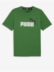 Puma Zelené pánské tričko Puma ESS+ 2 Col Logo Tee S