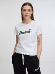 Puma Bílé dámské tričko Puma ESS+ Script Tee L