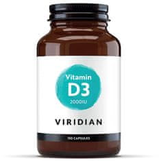 VIRIDIAN nutrition Vitamin D3 2000IU 150 kapslí 