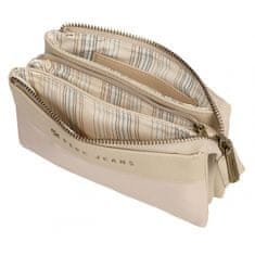 Joummabags Pepe Jeans Morgan Beige - Tříkomorová peněženka, 7924333