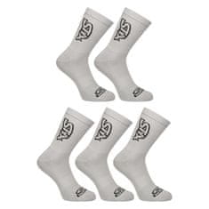 Styx 5PACK ponožky vysoké šedé (5HV1062) - velikost XL