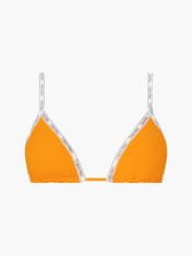 Calvin Klein Vrchní díl plavek KW01604 ZEG oranžové - Calvin Klein M oranžová-bílá