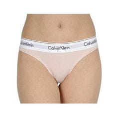 Calvin Klein Dámské tanga F3786E -2NT - Calvin Kiein M pudrovo-růžová