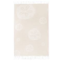 zwoltex Plážová osuška Zwoltex Fouta Flores Beige 100x160