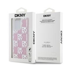 DKNY Zadní Kryt Liquid Glitter Checkered Pattern na iPhone 15 Pro Max Pink