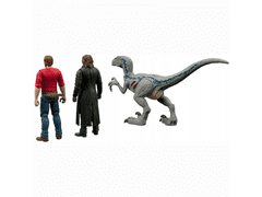 JurassicPark Jurský Svět Figurky - Extreme Damage Owen a Velociraptor Blue.