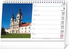 Grooters NOTIQUE Stolový kalendár Slovensko 2025, 23,1 x 14,5 cm