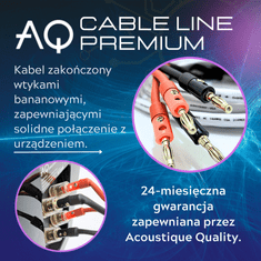 AQ  Acoustique Quality 646-BW - Audiofilský reproduktorový kabel BI-WIRING Délka 5 metrů