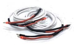 AQ Acoustique Kvalitní sada HiFi reproduktorových kabelů SLiP-DB 16/4 (bílá), vyrobeno ze značky Audioquest DÉLKA 2 metry