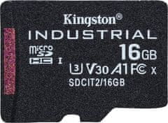 Kingston 16GB microSDHC / Industrial Temp / UHS-I / U3 / bez adaptéru