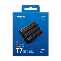 Samsung Portable SSD T7 Shield 1TB / USB 3.2 Gen 2 / USB-C / Externí / Černý