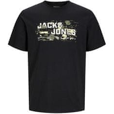 Jack&Jones Pánské triko JCOOUTDOOR Regular Fit 12262560 Black (Velikost L)