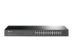 TP-Link TL-SF1024 24-Port 10/100M Switch, 24 10/100M RJ45 Ports, 1U 19-inch Rack-mountable Steel Case