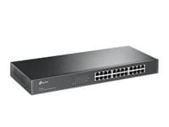 TP-Link TL-SF1024 24-Port 10/100M Switch, 24 10/100M RJ45 Ports, 1U 19-inch Rack-mountable Steel Case