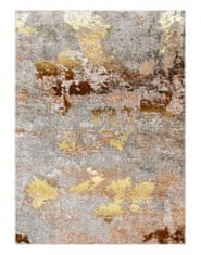 Dywany Łuszczów Kusový koberec Miro 51463.802 Abstraction grey / gold 80x150