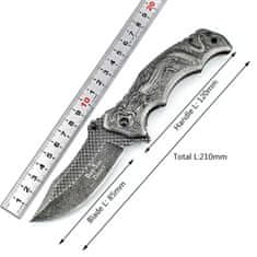 IZMAEL Outdoorový skládací nůž Gothic-Stříbrná KP31702