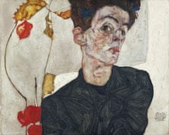 Pelcasa Egon Schiele'S Self Portrait With Physalis 1912 - 50x70 cm 