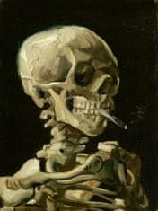 Pelcasa Head Of A Skeleton With A Burning Cigarette - 50x70 cm 