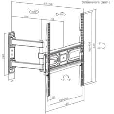 Reflecta PLEXO 55-4040T nástěnný TV držák