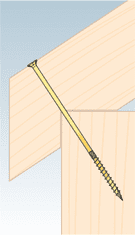 DOMAX CS 45050 tesařský vrut se zapuštěnou hlavou 4,5x50 - balení 200ks