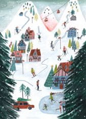 Pelcasa Nordic Skiing In The Mountains At Christmas - 70x100 cm 