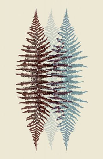 Pelcasa Chocolate And Teal Fern - 70x100 cm