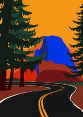 Pelcasa Clacier Road With Half Dome - 21x30 cm 