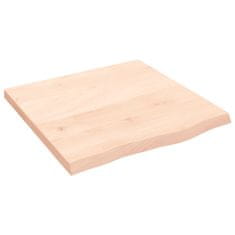 Vidaxl Koupelnová deska 60x60x(2-4) cm neošetřené masivní dřevo