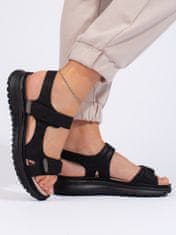 Amiatex Exkluzívní dámské sandály černé platforma, černé, 36