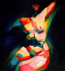 Pelcasa Cubistic Sitting Nude (2014) - 21x30 cm 