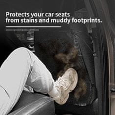 Netscroll Ochranné podložky na sedadla auta (2 kusy), velké podložky na ochranu před kopáním pro děti, autopoťahy na sedadla na ochranu před blátem, skvrnami, škrábanci, vodotěsné, 60x45 cm, NoKickPad