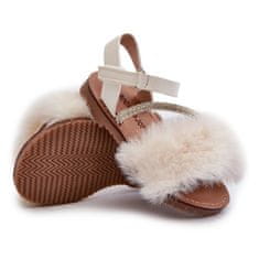 Dětské sandály na suchý zip s fleecem velikost 25