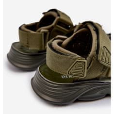 Sandály na suchý zip zelené velikost 28