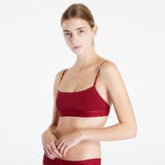 Calvin Klein Podprsenka Monolith Cotton Unlined Bralette Red Carpet XS XS Červená